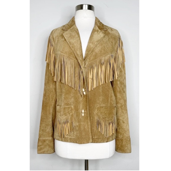Ralph Lauren Jackets & Coats Ralph Lauren Vintage Leather Fringe Jacket Size M Poshmark